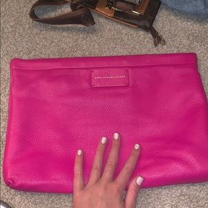 Marc Jacobs Pink Fuchsia Large Clutch Purse